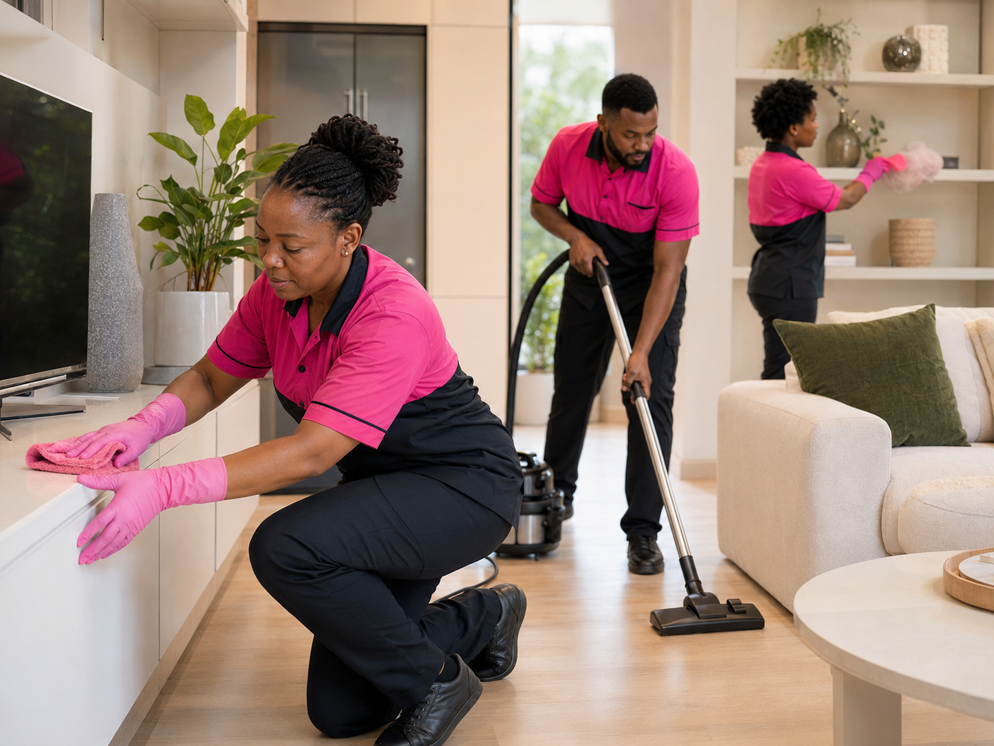 Sethakga team completing a full home deep clean