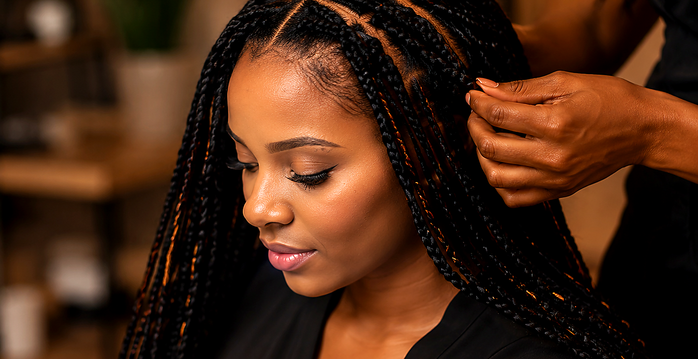 Luxury mobile braiding service